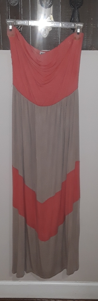 Strapless maxi dress